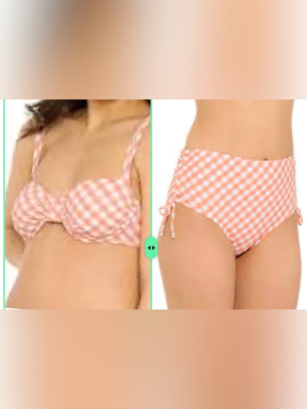 Freshwater 2-Piece Bikini with underwire top High-Waist Bikini Bottoms S